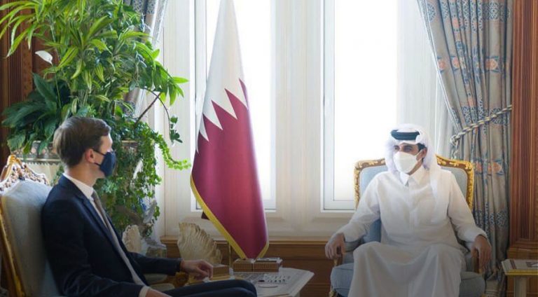 أمير قطر وكوشنر يبحثان تطورات الأوضاع في الشرق الأوسط