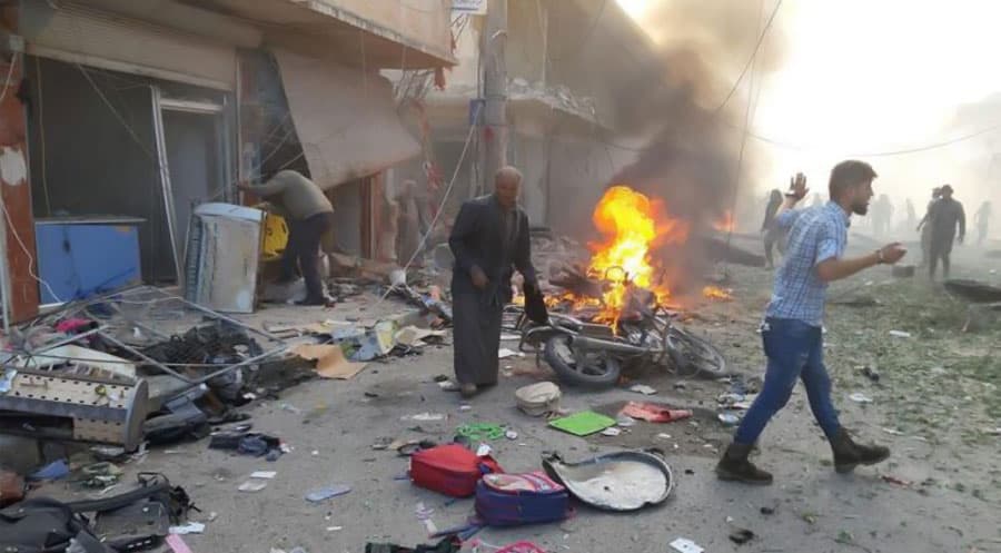 غرب كوردستان.. تفجير يقتل العشرات في كري سبي (التل الأبيض).