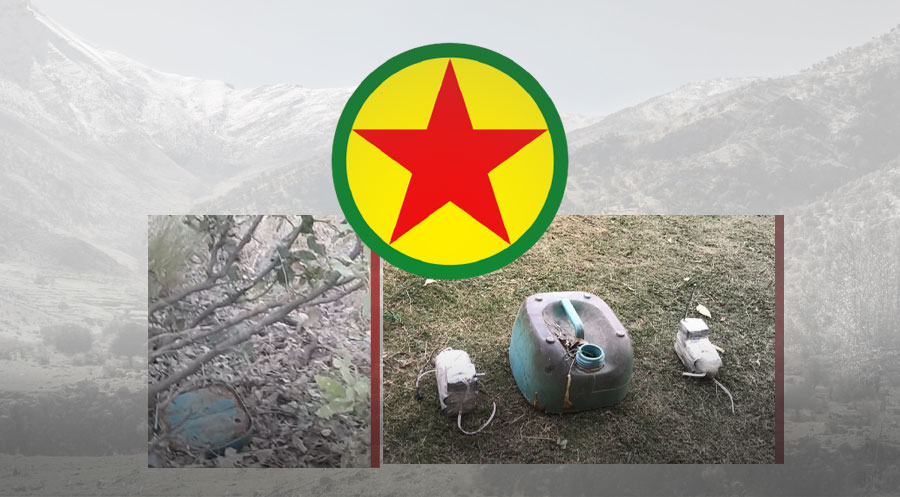 الـ PKK تزرع متفجّرات (TNT) الطريق الذي يربط قرية مايي بناحية كاني ماسي