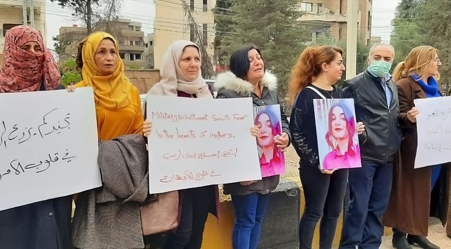 قامشلو... وقفة احتجاجية لأمهات الأطفال المختطفين من قبل الـ PKK