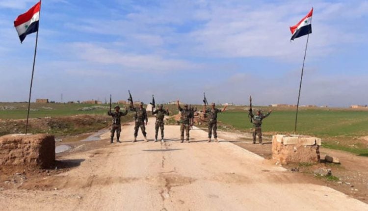 حاجز لقوات نظام الأسد يعترض طريق دورية عسكرية أمريكية في ريف تل تمر ويجبرها على تغيير مسارها