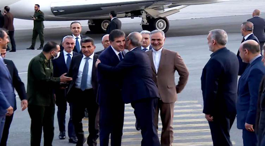 رئيس إقليم كوردستان يجتمع مع الرئيس الإيراني