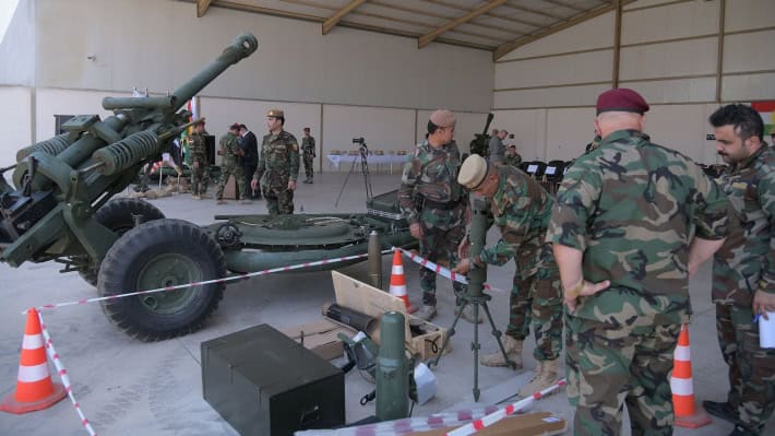 أمريكا تزوّد قوات بيشمركة كوردستان بأسلحة ثقيلة