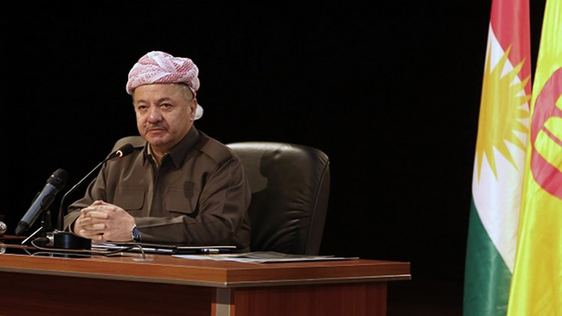 الزعيم الكوردي مسعود بارزاني: ليلى قاسم مثال لبسالة الفتاة الكوردية ونضال الإنسان الكوردي من أجل الحرية...
