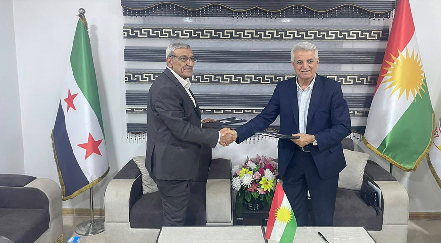 الديمقراطي الكوردستاني-سوريا والديمقراطي التقدمي الكوردي يوقّعان مذكرة تفاهم لتعزيز العمل المشترك