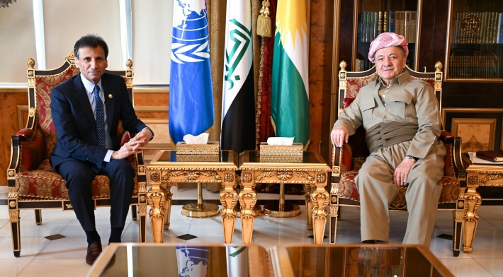 الرئيس بارزاني يستقبل الممثل الخاص للأمين العام للأمم المتّحدة في العراق