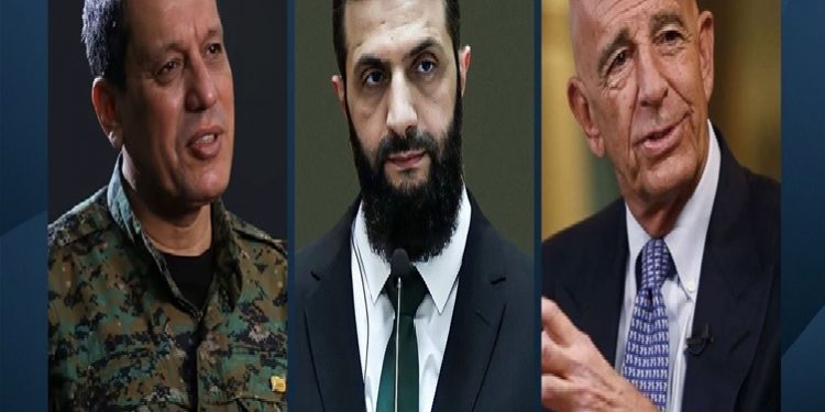 مبعوث ترامب الخاص لسوريا يلتقي أحمد الشرع ومظلوم عبدي في دمشق...