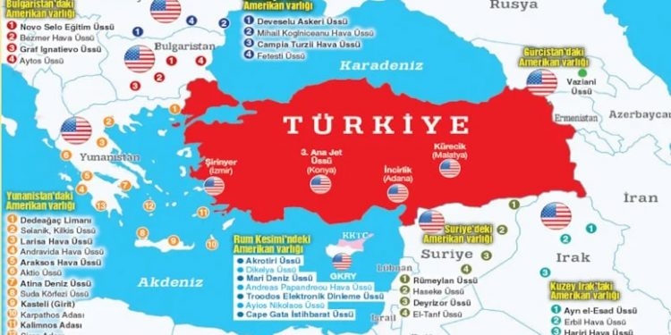 تقرير... تركيا محاطة بالقواعد العسكرية الأمريكية!