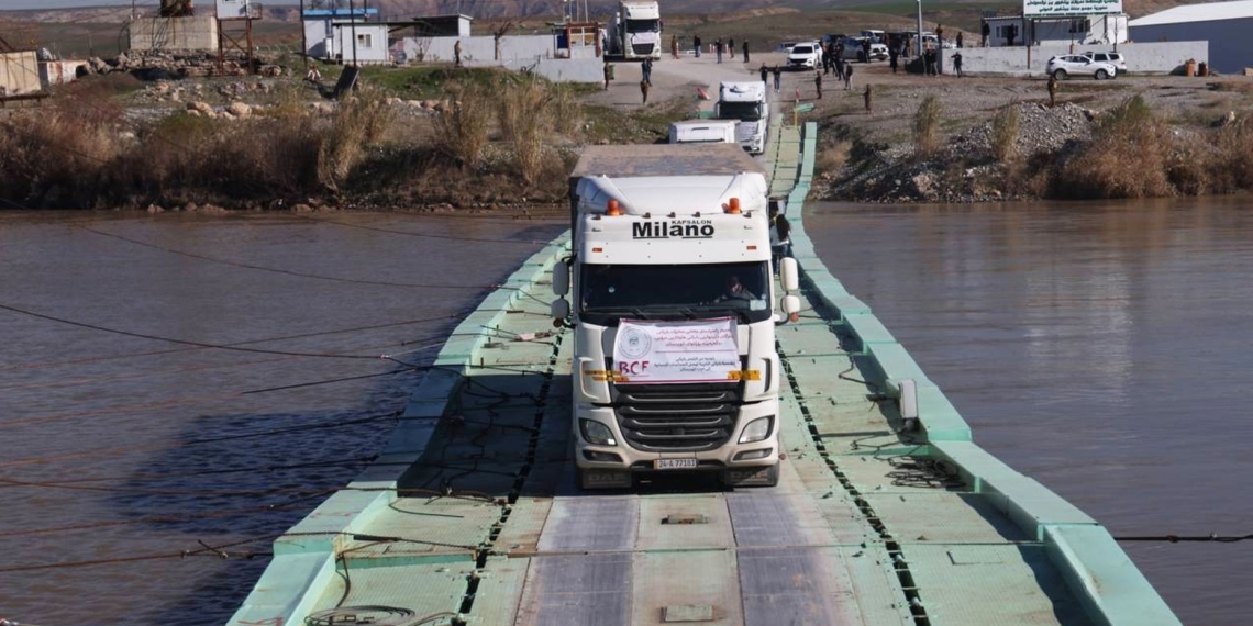 مؤسّسة بارزاني الخيرية تسيّر 27 شاحنة مساعدات وزارة المالية والاقتصاد في إقليم كوردستان إلى روجآفا كوردستان...