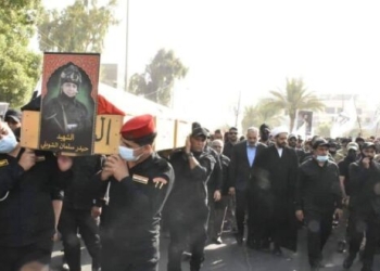 ميليشيات الحشد الشعبي تشيّع 4 من عناصرها قُتلوا بغارات جوية في ديالى