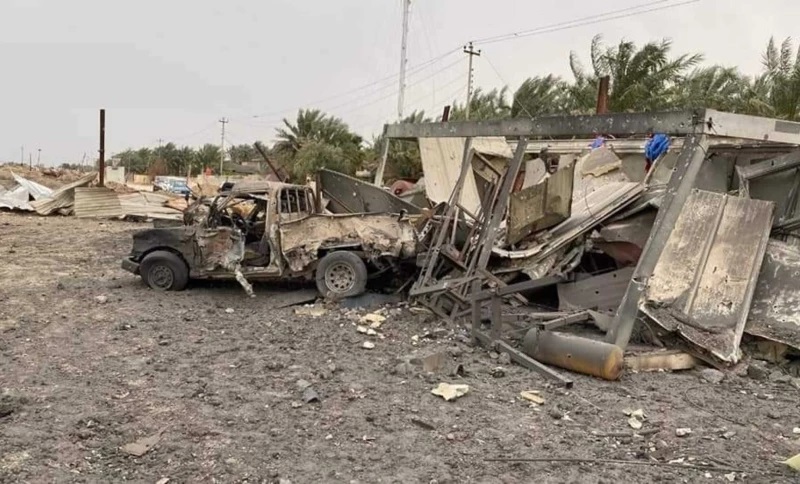 قتلى وجرحى بقصف جوي استهدف مقّر ميليشيات الحشد الشعبي في جرف الصخر