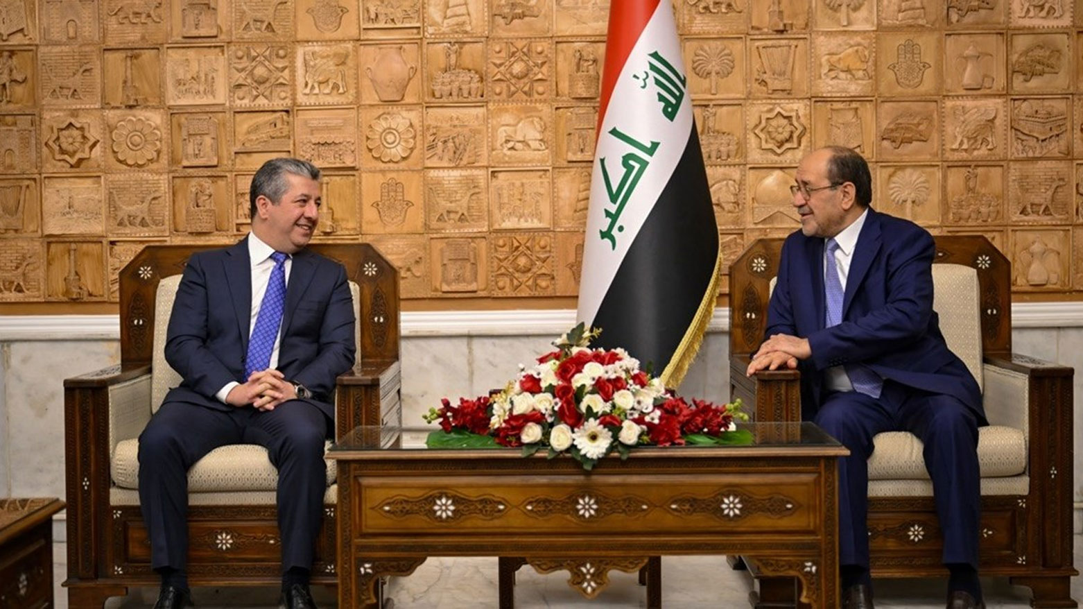 المالكي يستقبل مسرور بارزاني...