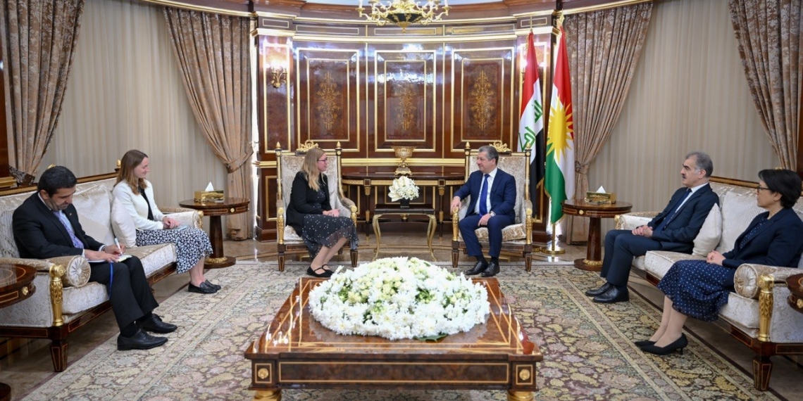 القنصل البريطاني يهنّئ رئيس حكومة إقليم كوردستان الخطوات المنجزة في توحيد قوات بيشمركة كوردستان...
