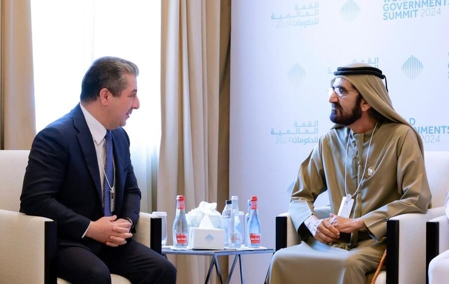 محمد بن راشد آل مكتوم يعزّي مسرور بارزاني...