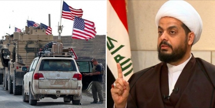 دبیرکل شبەنظامیان عصائب اهل‌الحق نیروهای آمریکایی در عراق را تهدید می‌کند