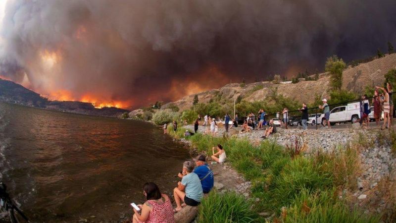 اعلام وضعیت اضطراری در بریتیش کلمبیای کانادا در پی ادامه آتش‌سوزی جنگل‌ها