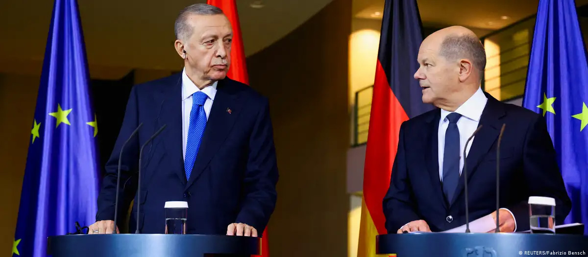 بحران غزه؛ اختلاف نظر شولتس و اردوغان در کنفرانس مطبوعاتی