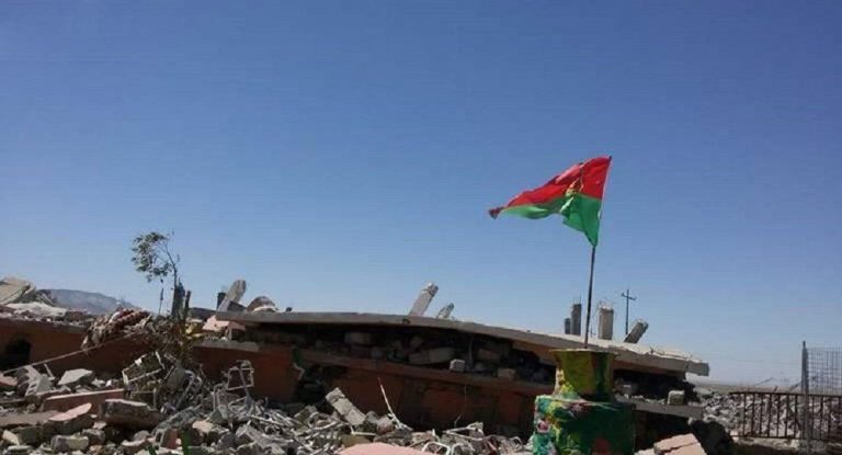 بالهفرێن تركیێ بارهگهها پهكهكێ ل خانهسۆرێ بۆردۆمان كر