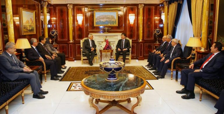 نێچیرڤان بارزانی و شاندهكه ئهنهكهسێ جڤیان