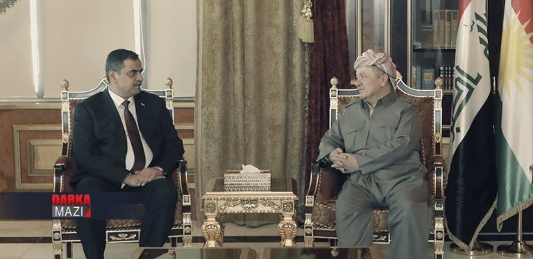 بارزانی ل گه‌ل وه‌زیرێ به‌رگرییا ئیراقێ جڤییا