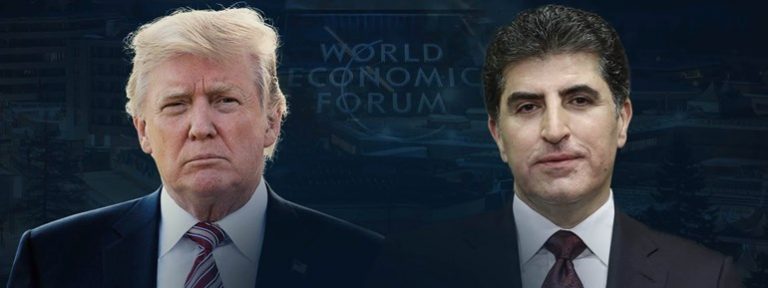 ئیرۆ دەمژمێر ١١:٥٠ خۆلەک وێ ترەمپ ب نێچیرڤان بارزانی رە بجڤە