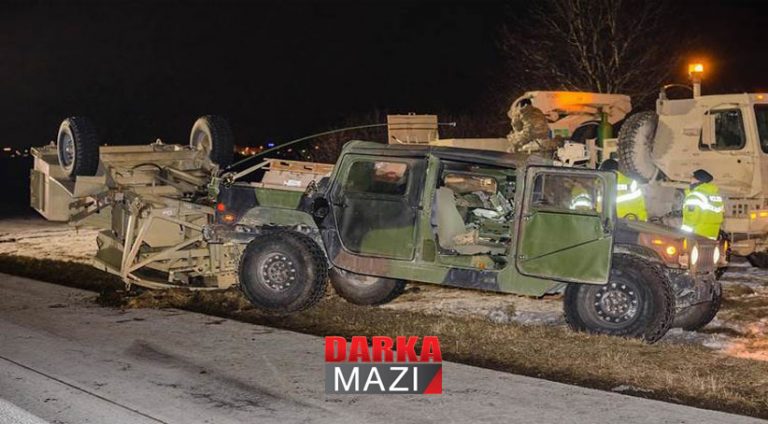 ل رۆژاڤایێ کوردستانێ ترۆمبێلێن سەربازی یێن ئەمریکا و رووسیایێ ل ھەڤ کەتن