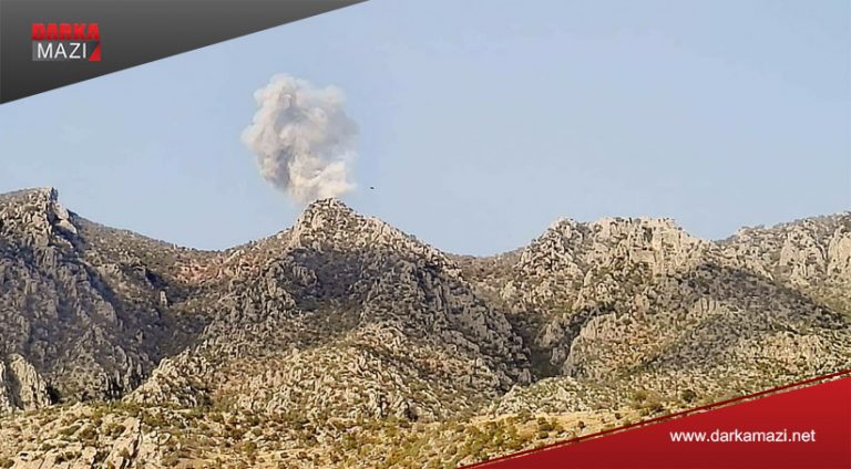 چیایێ مه‌تینی هات بۆردۆمان كرن