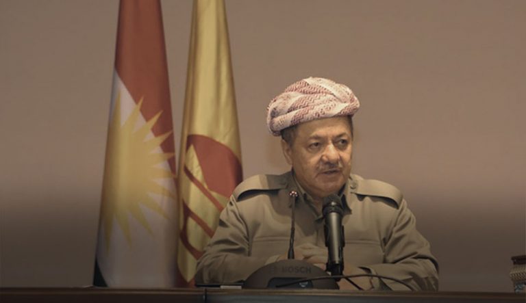 پەیاما سەرۆک بارزانی ل سەر شەوتاندنا ئالا کوردستانێ