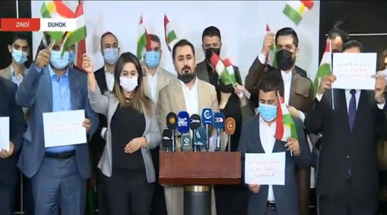 رێخستنێن جڤاکا سڤیل ل دوهۆکێ ئێریشا پەکەکێ ل سەر پێشمەرگەیان پرۆتەستۆ دکن