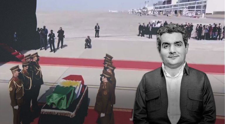 جه‌نازه‌یێ پارێزگه‌رێ كۆچكری یێ هه‌ولێرێ گه‌هشت باشوورێ وه‌لات