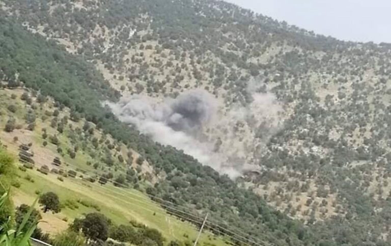 بارەگەهێن پەکەکێ ب توندی هاتن بۆردۆمانکرن