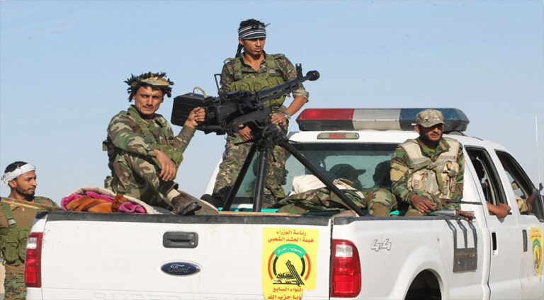 ل بەغدایێ میلیشیایێن حەشدا سەعبی ب چەکێن گران داکەتنە کۆلانان