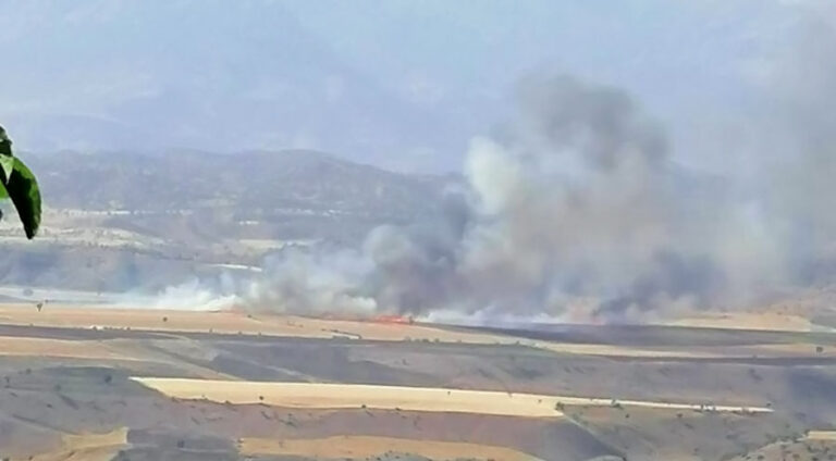 ل دەشتا ناسرخانێ 200 دۆنهم زهڤیێن گهنمی سۆتن