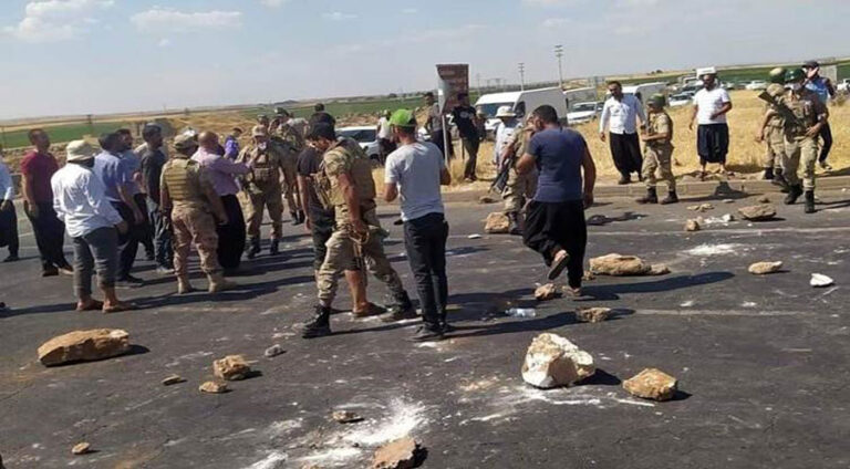 ل وێرانشەھرا رحایێ جۆتیارا رێ گرتن