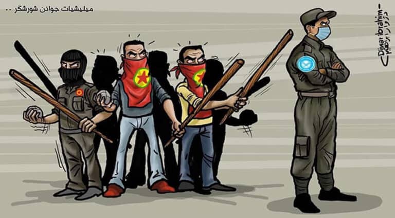 رۆژنامەڤانێن رۆژئاڤایێ کوردستانێ د بن زلما پەکەکێ دا نە