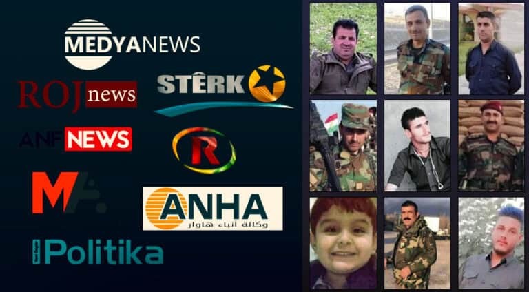 پەکەکە سڤکاتیێ ب وان 10 پێشمەرگەیێن ل گوندێ خدرجە شەھیدێن بووین دکەت