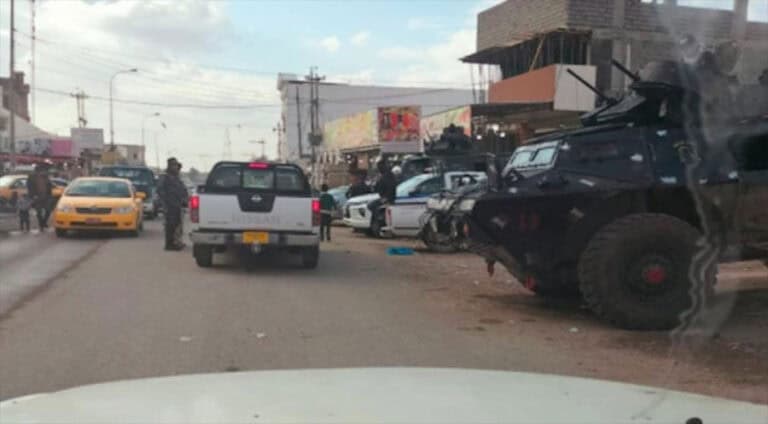 ئارتێشا ئیراقێ ناڤ کەرکووکێ تژی ھێزێن سەربازی و ترۆمبێلێن سەربازی کرینە