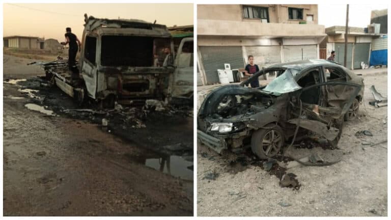 فرۆکەیێن بێفرۆکڤانێن ترکیێ دو ئێریش ل دێرک و تل رفعەتێ پێک ئانین