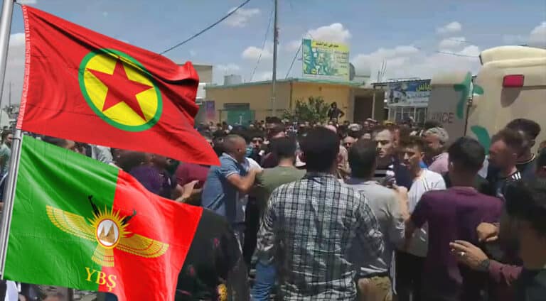 چەکدارێن پەکەکێ خوەپێشاندانا ئێزدیان قەبوول نەکر و ل وان خست