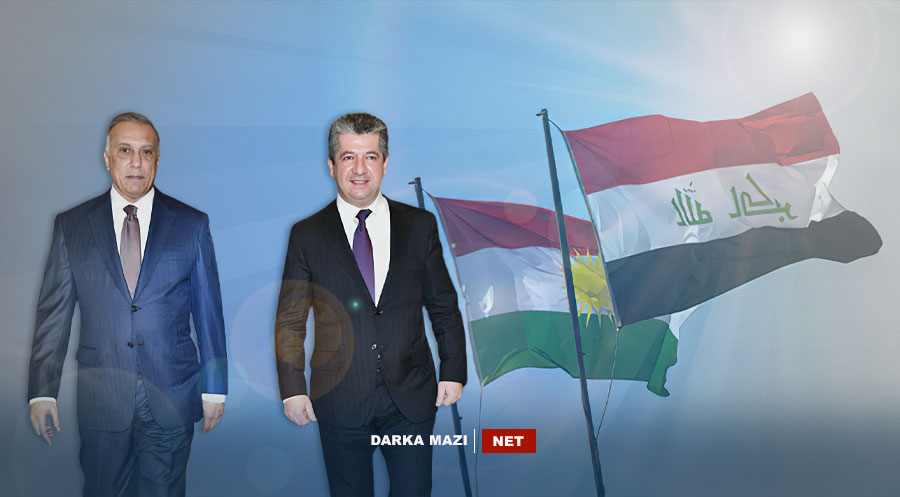 masrour-barzani-mustafa-kazimi-kurdistan-iraq-flag-baghdad-erbil