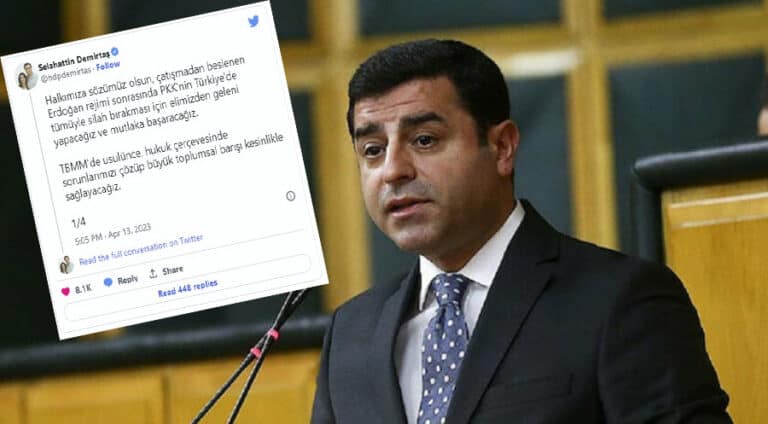 دەمیرتاش: ژ بۆ کو پەکەکە ل ترکیێ دەست ژ چەکان بەردە، چ ژ دەستێ مە بێ ئەمێ بکن