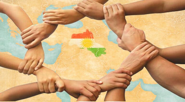 "یان ئەمێ ببن یەک، یان ژی ئەمێ ھەرن یەک ب یەک."