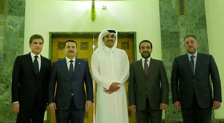 کۆشکا سپی پێشوازی ل بەشداریا نێچیرڤان بارزانی د گۆتووبێژێن ناڤبەرا قەتەر و ئیراقێ دە دکە