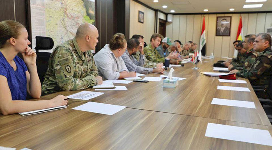 وەزارەتا پێشمەرگە و تیمەکا ھەڤپەیمانان ھەڤتێگھشتنا وەزارەتا پێشمەرگە و پەنتاگۆنێ گۆتووبێژ کرن