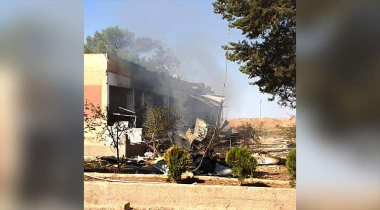 درۆنەکا ترکیێ خالەکا لەشکەری یا ھەسەدێ بۆمبەباران کر