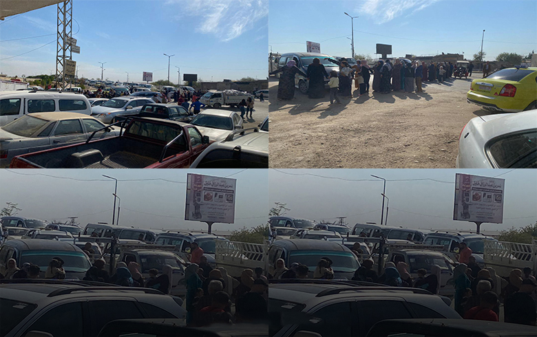 ژنێن قامشلۆ خوەپێشاندانەک ل دار خست