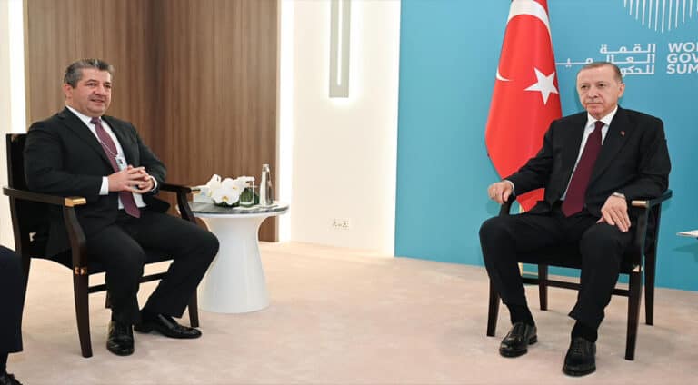 سەرۆکوەزیر مەسروور بارزانی و ئەردۆگان جڤیان