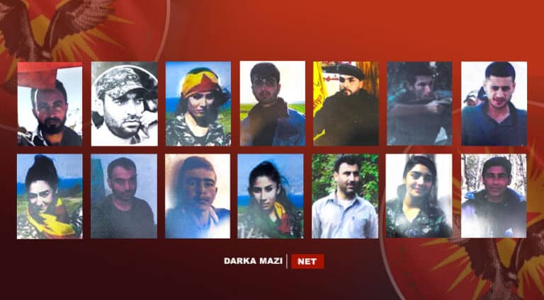 دارکا مازی وێنە و ناڤێن وان چەتەیێن پەکەکێ پارڤە دکە یێن ئێریشی سەر بارەگەهێن ئەنەکەسێ کرین