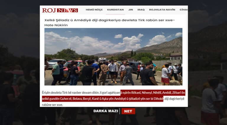 دەرەوێن پەکەکێ ب داوی نابن، هەری داوی دەرەوەک ل سەر عەشیرێن ئامێدیێ کر