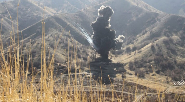 sinorê Pêncwînê hat bombebarankirin